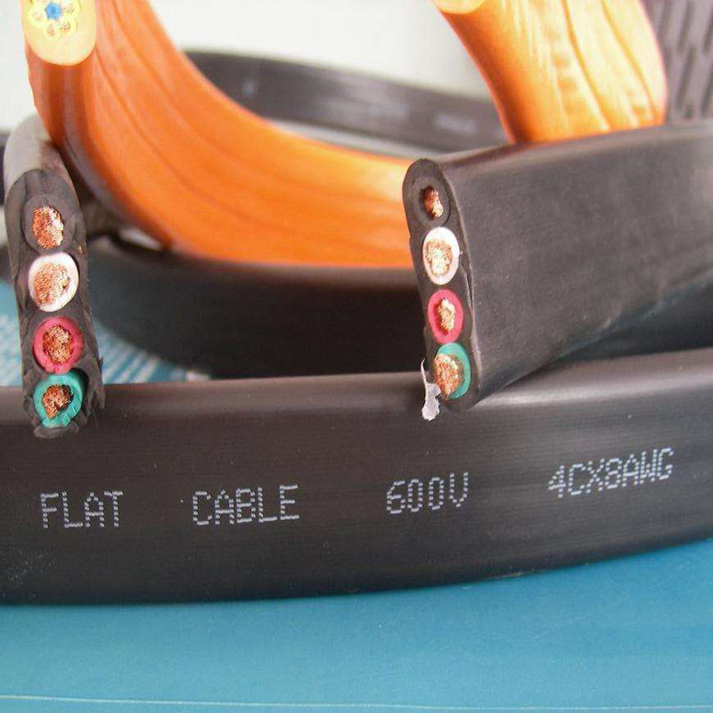 Natural styrene-butadiene insulated EPR insulated neoprene sheathed flat rubber cable YB/YBF/YBZ