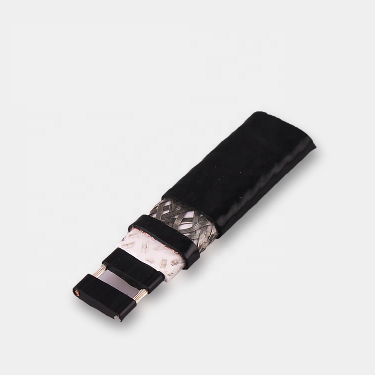12V Self-regulating heating trace cable with braid for underfloor heating