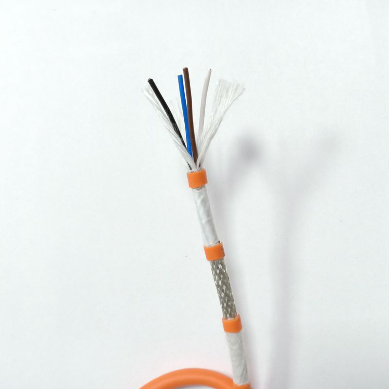 Pur Sheath Abrasion-resistant PUR-HF-CY High Flexible Towline Cable Braided Shielded Signal Transmission Line