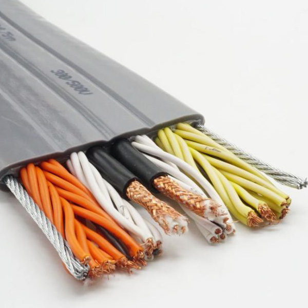 Shielded flat elevator cable TVVBP