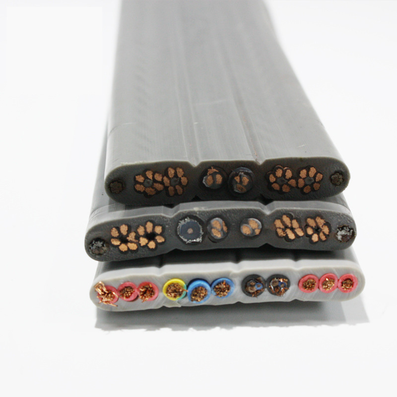 Shielded cctv flat elevator cable