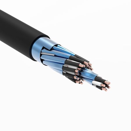 MULTIPLE PAIR COPPER, PVC INSULATION, FR-PVC SHEATH INDIVIDUAL SCREEN AND OVERALL SCREEN FR LOW SMOKE HALOGEN  SCREEN INSTRUMENT CABLE
